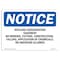 Signmission OSHA Notice, 3.5" Height, Wetland Conservation Easement No Mowing Sign, 5" X 3.5", Landscape OS-NS-D-35-L-19039 - alternate 1